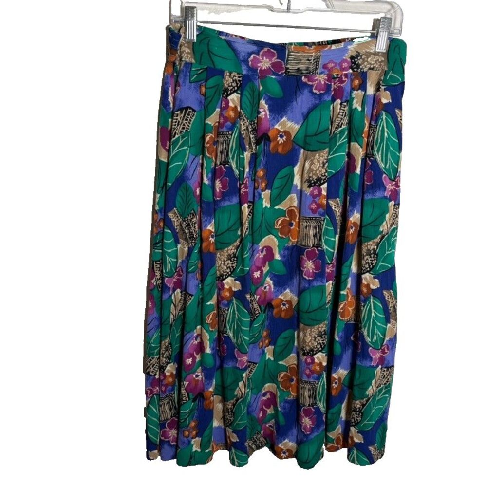 CB Collections Skirt Women's L/XL Colorful Pull On Artsy Midi Casual Boho